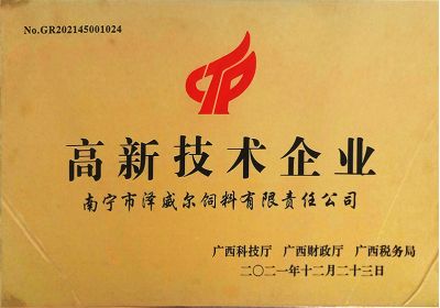 南宁zoty中欧体育全站(中国)APP下载获评2021年高新技术企业